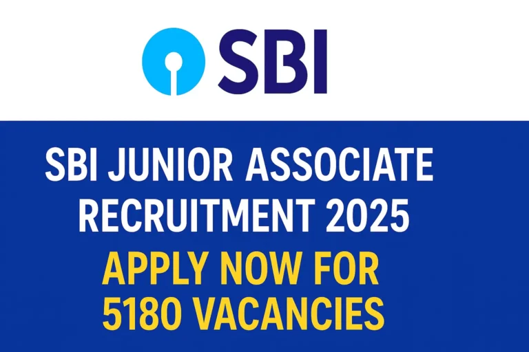 SBI Junior Associate Recruitment 2025