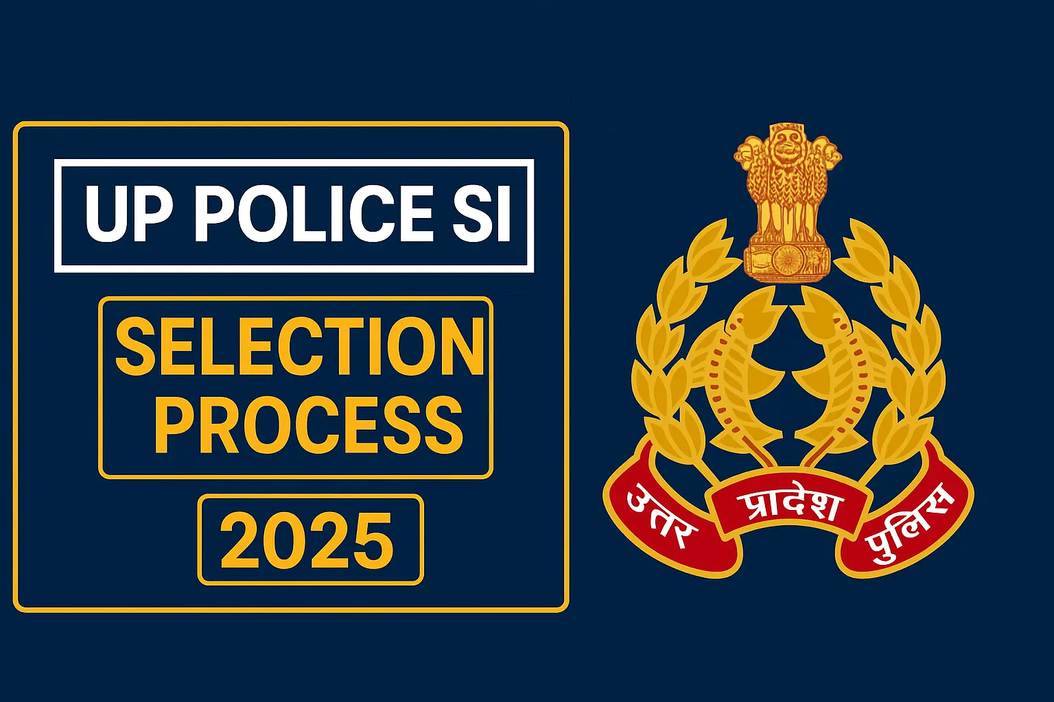 UP Police SI Recruitment 2025