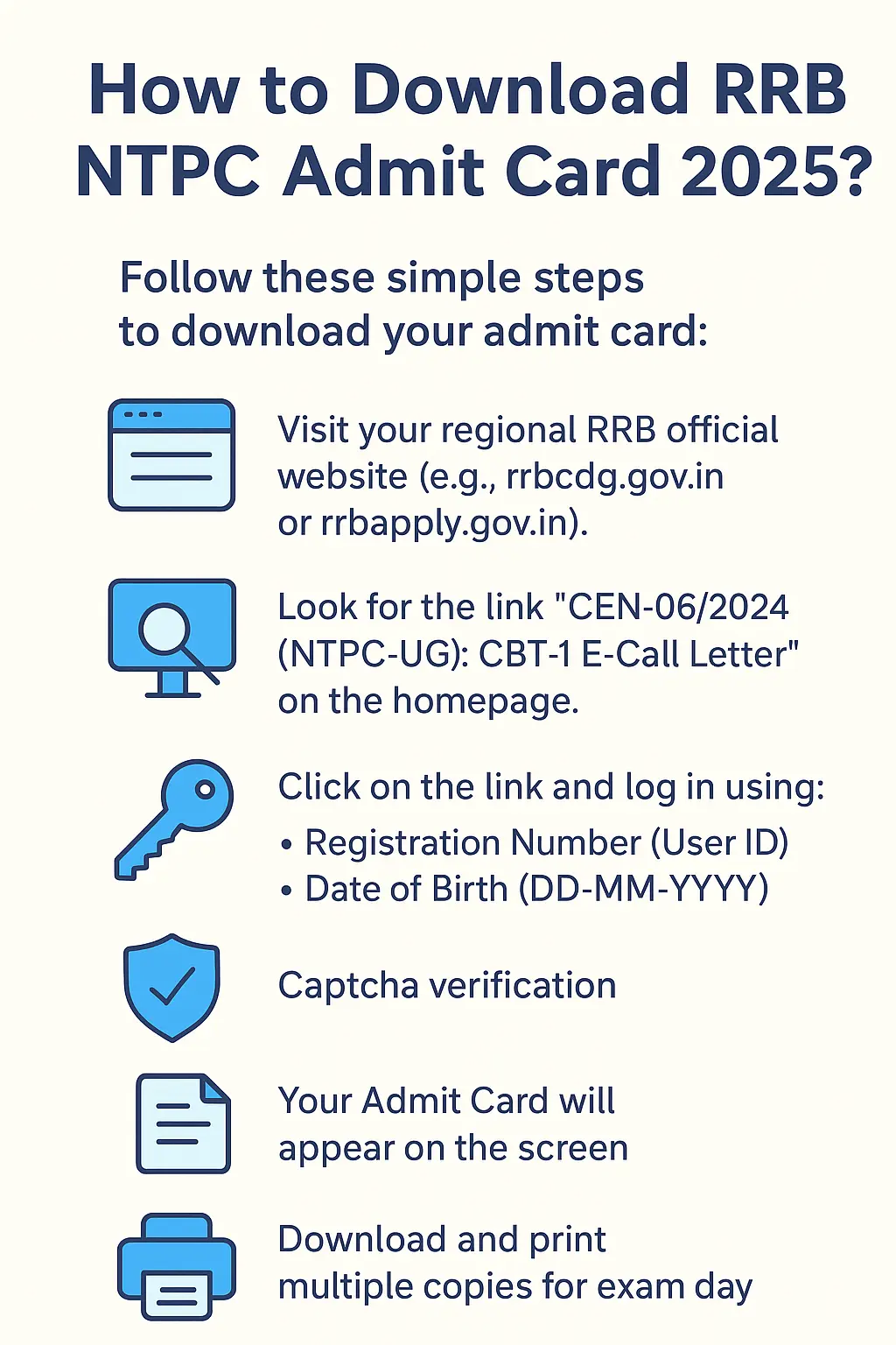 RRB NTPC Admit Card 2025