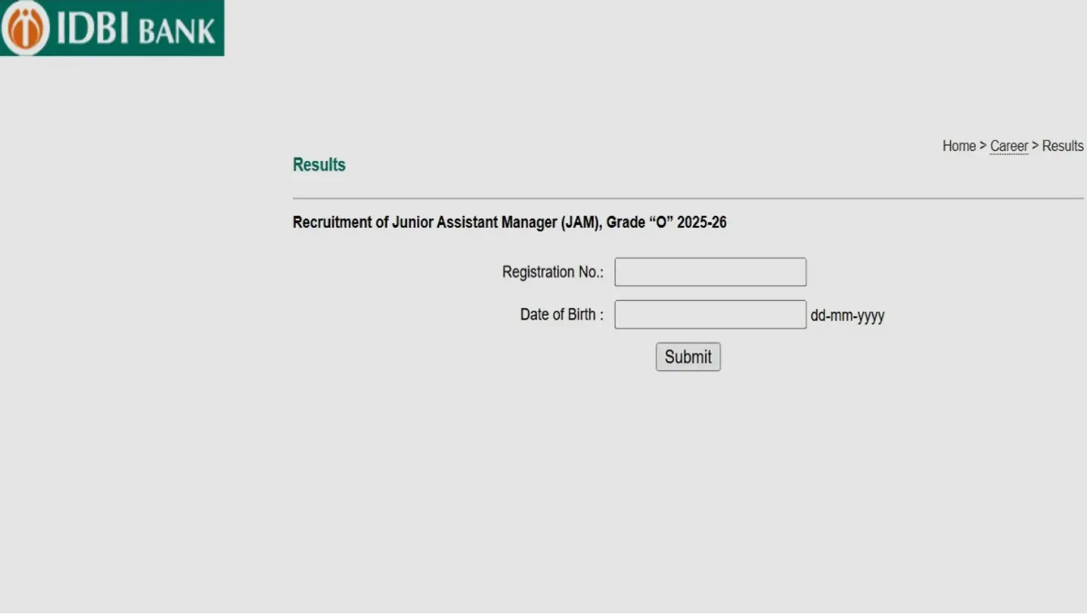IDBI Bank JAM Result 2025
