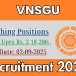 VNSGU Recruitment 2025