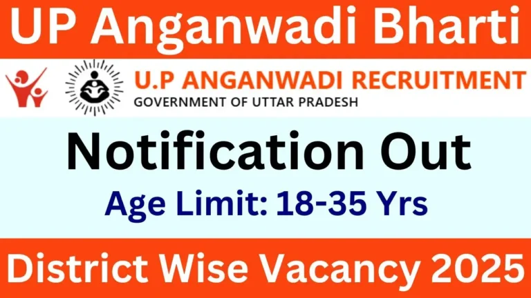 UP Anganwadi Vacancy 2025